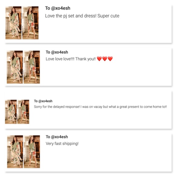 4 Piece Pastel Green & Beige Pajama Set - Picture 8 of 10